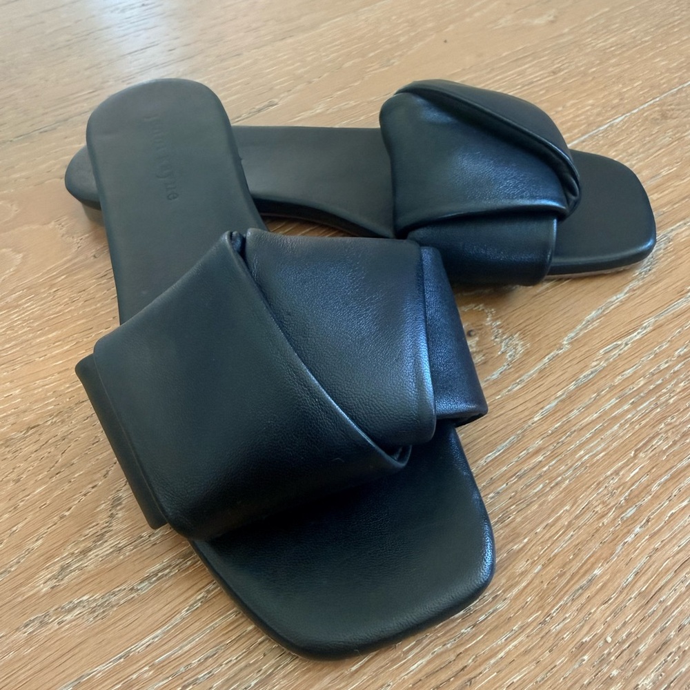 Jenni Kayne Dani Slides in Black. Size 40 - Picture 3 of 14